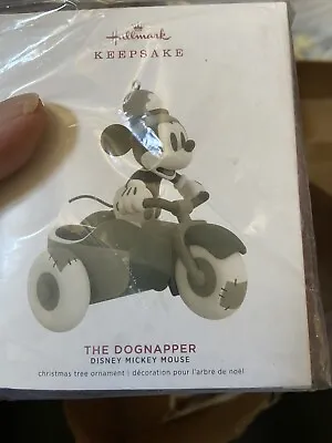 Disney D23 2019 Hallmark Ornament Mickey Dognapper Black & White Exclusive RARE! • $125