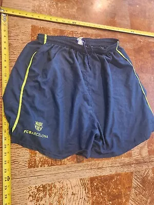 Barcelona Vintage Football Shorts Navy Blue Mens Size 2XL #I • $19.59