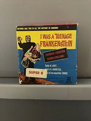 Vintage 8 MM Ken Films # 238 I WAS A TEENAGE FRANKENSTEIN Horror Movie B&W Litho • $35