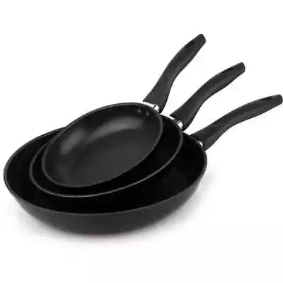 $17.95 • Buy 3 Piece Aluminum 7 , 9  & 11   Nonstick Frying Pan Set Non-Stick Skillet Pack
