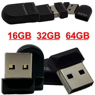 $6.29 • Buy Small Fit Flash Drive 16GB 32GB 64GB USB 2.0 Thumb Pen Memory Stick Mini USB