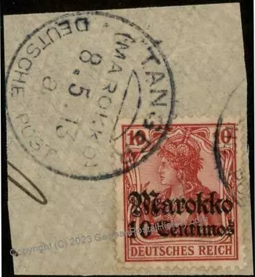 Germany 1911 TANGER A Tangiers Morocco Marokko USED 102543 • $13.20