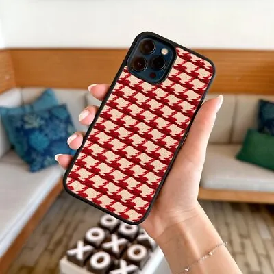 For IPhone 14 15 11 12 13 X XS XR Max PC Case Pattern Houndstooth Fabrics • $11.74