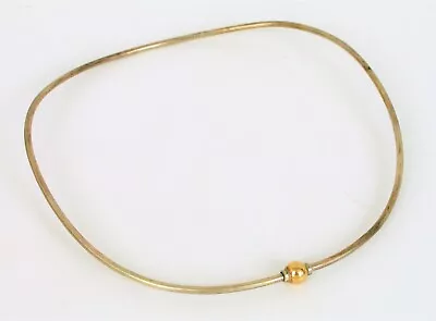 Vtg Beautiful 14k Yellow Gold Sterling Eden Hand Arts Cape Cod Choker Necklace • $445