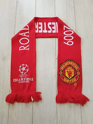 Manchester United FAN Football Scarf Champions League 2009 • $18.50