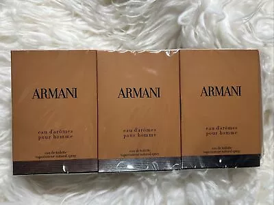 GIORGIO ARMANI EAU D'AROMES POUR HOMME 1.5ml .05oz X 12 COLOGNE SAMPLES SEALED • $24.99