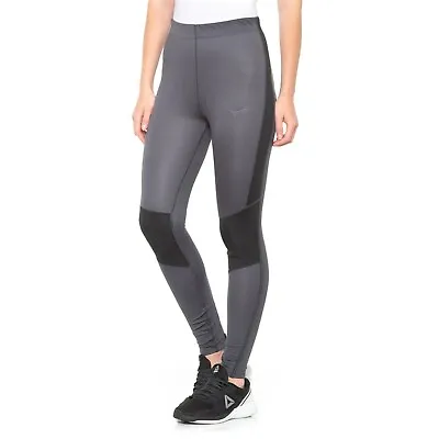 Mizuno Breath Thermo Base Layer Tights Ankle Zip Womens Size S Magnet Black • $31.59