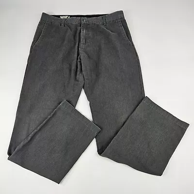 Volcom Men's Size 33X32 Flat Front Chino Skate Pants Dark Gray Slim • $17.99