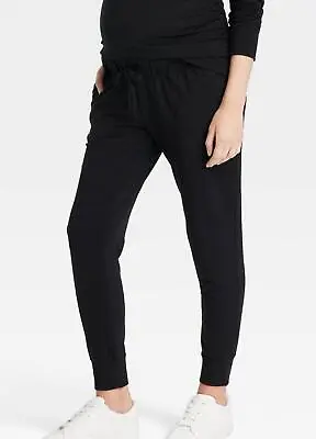 Isabel Maternity Womens Knit Jogger Pregnancy Pants In Black Size XL NWT • $17.99