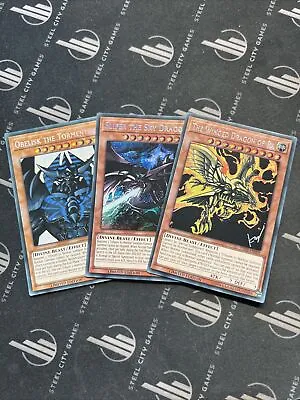 Yugioh Egyptian Gods Alt Art TN19-EN007 TN19-EN008 TN19-EN009 Limited Edition NM • £12.49