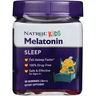 Natrol Kids Melatonin Gummies - Berry 1 Mg 90 Gummies • $11.99