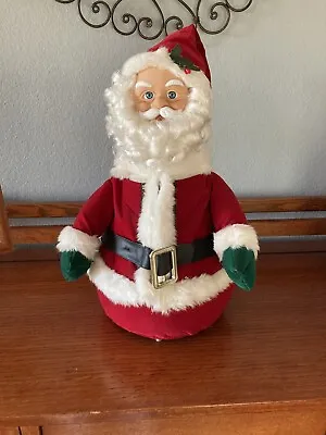 VTG Rare SANTA Tells 'Night Before Christmas' Story.  Belly Opens.  See Video • $175