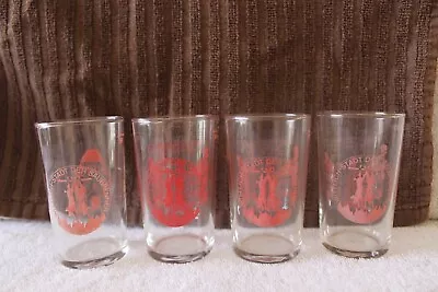 Vintage German Wine Tasting Glasses Set Of 4 - Wittlich Pig Festival - Mosel • $14.96