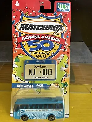 Matchbox 1/64 New Jersey Ikarus Tour Bus  Nip Birthday Across America Series • $6.66