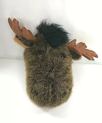 Wall Mount Decor Faux Taxidermy Brown Black Moosehead Plush Stuffed Animal • $19.95