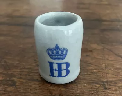 Vintage Hofbräuhaus Munchen HB Salt Glaze Stoneware Mini Stein Beer Mug German • $14.99