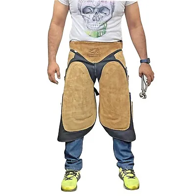 Farrier Apron Leather & Canvas 4 Knife Pocket & Nail Magnet With Back Support . • $84.99