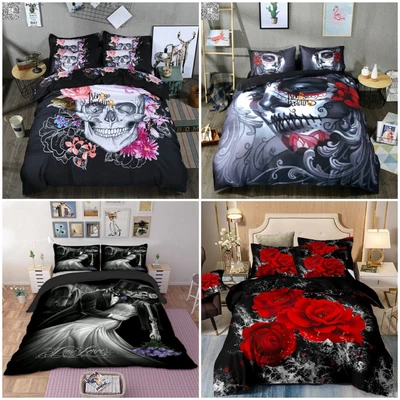 $39.99 • Buy Ultra Soft Gothic Quilt Doona Duvet Cover Set Double Queen Super King Bedding AU