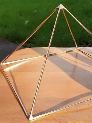 Large Copper Pyramid For Cleansing & Charging Crystals - Meditation - Gift • $49.79