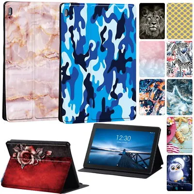 PU Leather Tablet Stand Cover Case For Lenovo Tab E10/M7/M8/M10/M10 Plus  +Pen • £7.42