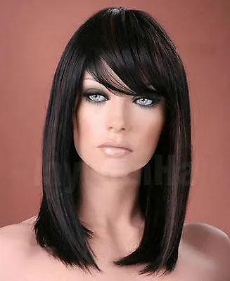 Ladies Long Wigs Blonde Black Brown Red Straight Fashion Wig Forever Young Wigs • £17.99