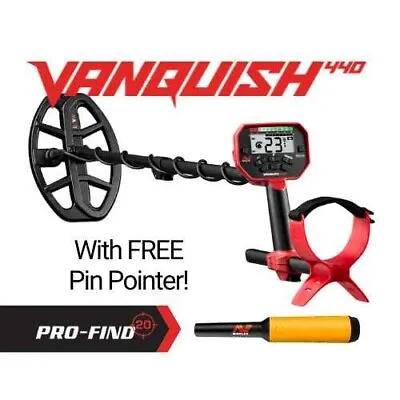 MINELAB VANQUISH 440 - CRAWFORDS METAL DETECTORS + FREE Pointer • £329