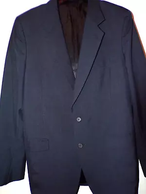 Oxonian Men's Hand Tailored Lined Black Suit Coat 46 Chest Br • $14.97