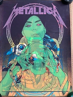 Metallica Daft Punk Test Print Poster Tim Doyle Nakatomi Limited Rare  • $139.99