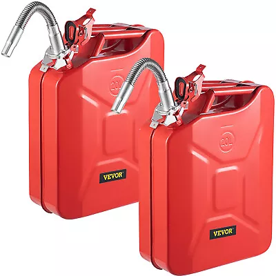 VEVOR Jerry Can 20L Jerry Fuel Can With Flexible Spout 2PCS Red • $103.99