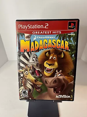 Madagascar (Sony PlayStation 2 2005)  (TESTED) 🔥 Fast Free Shipping! • $8