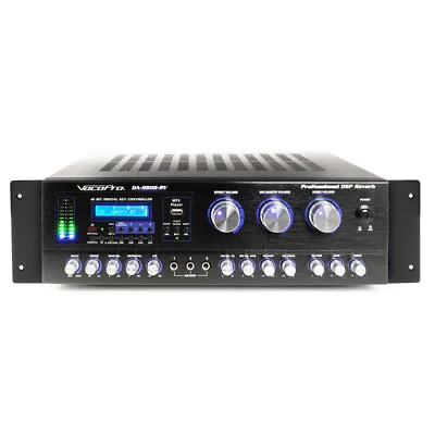 Professional 600W Karaoke Amplifier W/ 24-bit DSP Mic Effects Vocopro • $859.02