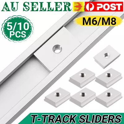 5/10Pcs T Track T-Slot Slider Miter Aluminium Alloy Jig Tool Woodworking Set AU • $6.94