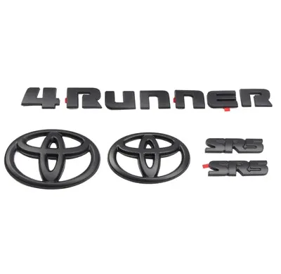 OVERLAY For 2014-2023 TOYOTA 4RUNNER MATTE BLACKOUT EMBLEM OVERLAY KIT SR5 • $33.99