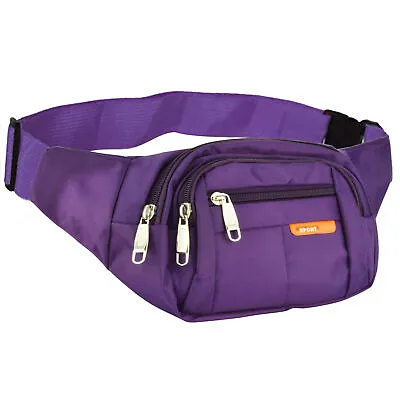 Men Women Fanny Pack Belt Waist Bag Body Sling Shoulder Travel Running Pouch • $6.99