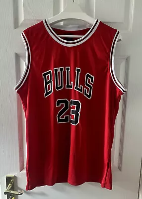 Chicago Bulls Michael Jordan 23 Champion Tank Top Size L • £15