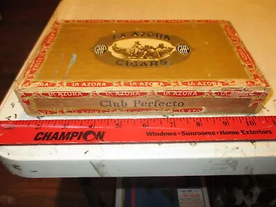 Vintage La Azora Cigar Box  Niles & Moser Cigar Co. Club Perfecto PA • $9