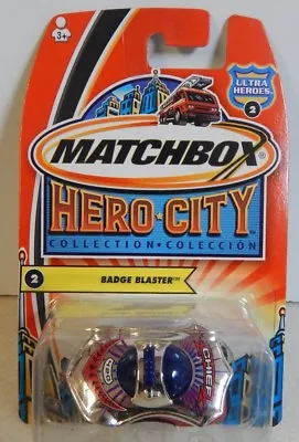 Matchbox Hero-City Collection Die-cast Ultra Heroes #2 Badge Blaster MOC! • $6.99