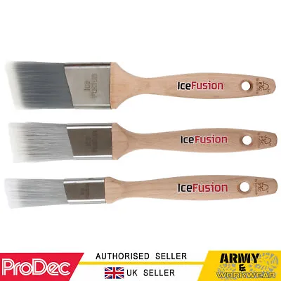ProDec Paint Brush Ice Fusion Cutting In Long Handle Angled Sharp Lines Trade  • £13.95