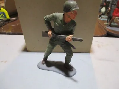 MARX Toys 6 Inch Hard Plastic Factory Painted U.S. Soldier #2 • $20