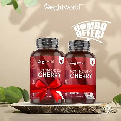 Montmorency Cherry 360 Capsules 6000mg For Immune Support Tiredness & Bloating • £31.99