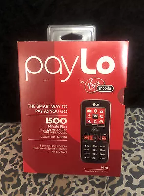 LG101 Virgin Mobile Slim Talk & Text Cell Phone-  New • $18.99