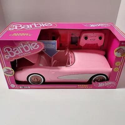 Brand NEW 2023 Barbie The Movie Hot Wheels RC Corvette Remote Control Car Pink • $67.94