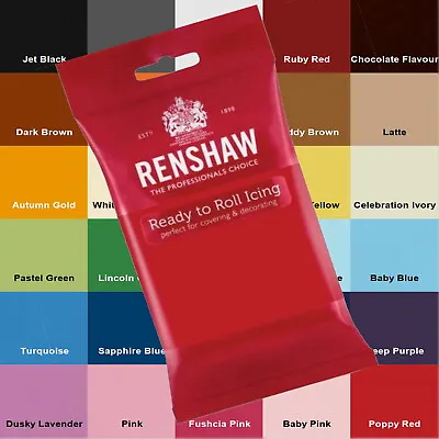 £2.59 • Buy Renshaw Ready To Roll Sugarpaste Colour Cake Fondant Icing Covering Decorating