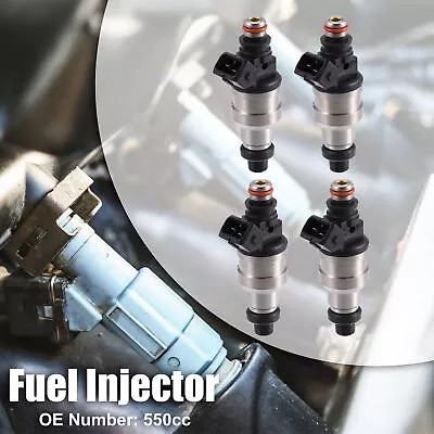 4pcs 550cc Fuel Injector For Honda Civic 1.5L 1.6L 1992-1995 D15B7 D16Z6 B16A2 • $58.34