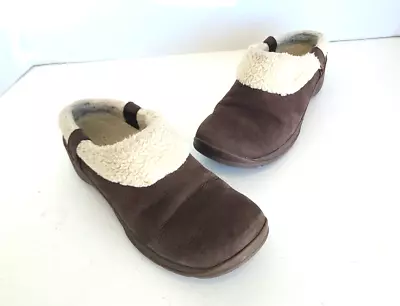 Merrell Shoes Womens 6.5 Encore Ice Slide Q2 Clogs J94910 Brown Leather Slip On • $36.95