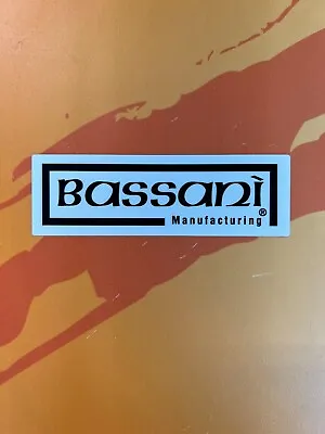 Bassani Small Vintage Repro Decal ATC CR KX KDX PE RM 125 250 • $6.96