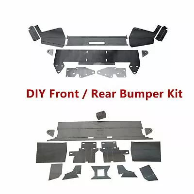 DIY Front Winch Bumper / Rear Bumper Kit Metal For 1984-2001 Jeep Cherokee XJ • $94.99