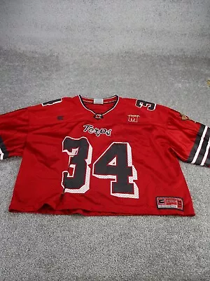 Colosseum Maryland Terrapins Crop Football Jersey Womens Xl Red Terps Vintage  • $17.99