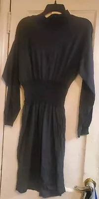 Moda International Black Mock Neck Dress Size M Medium VINTAGE Victoria's Secret • $19.98