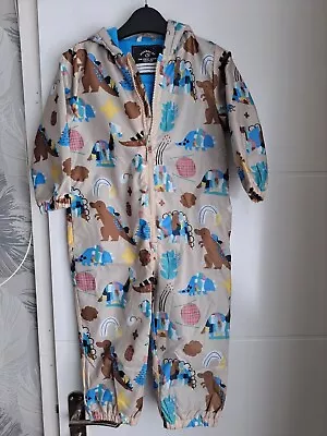 £10.50 • Buy Kids Dino Rain Suit/Puddle Suit (George) - Size 4-5